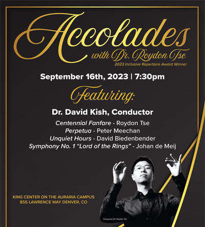 Accolades September 16th with Dr. Roydon Tse