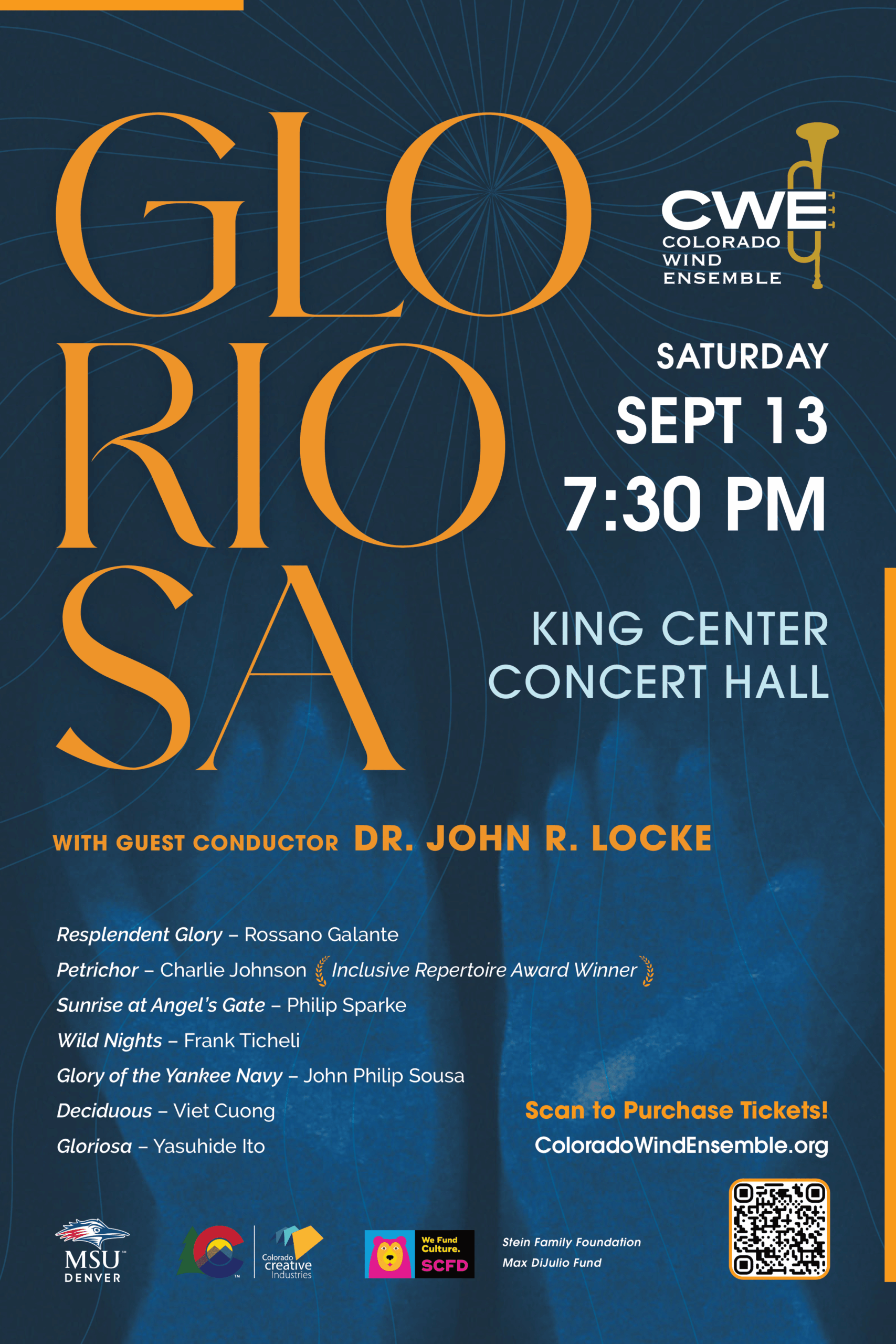 Gloriosa | Sept 13 7:30pm | King Center Concert Hall