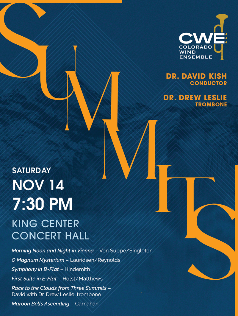 Summits Saturday, November 14 King Center Concert Hall, 7:30 PM